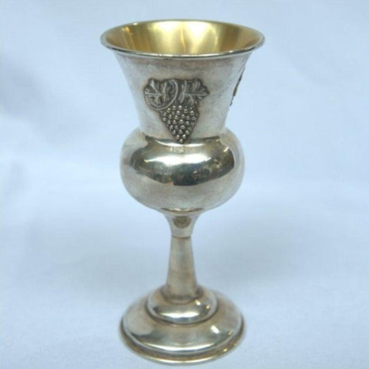 Amazing Kiddush Cup with Grape Design made of S925. - Ghatan Antique