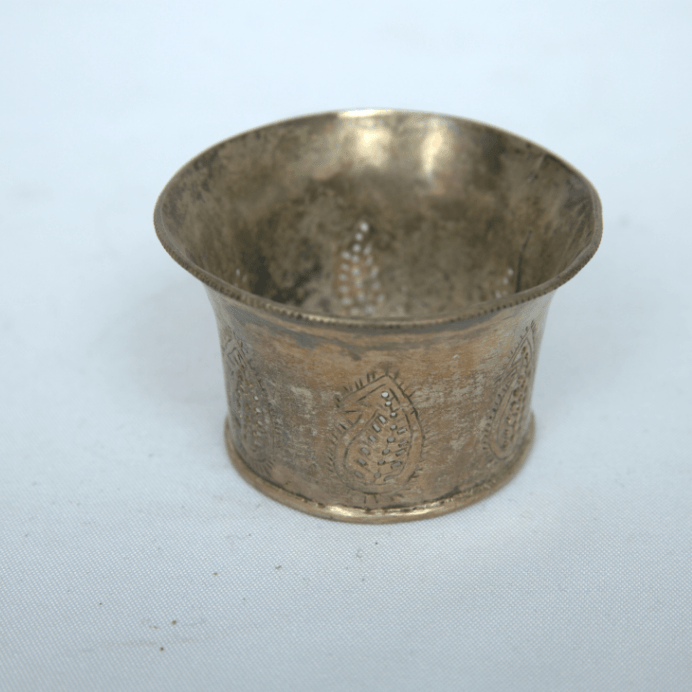 Beautiful Antique Head Hookah with Painting made of Sterling Silver Persian Style. - Ghatan Antique