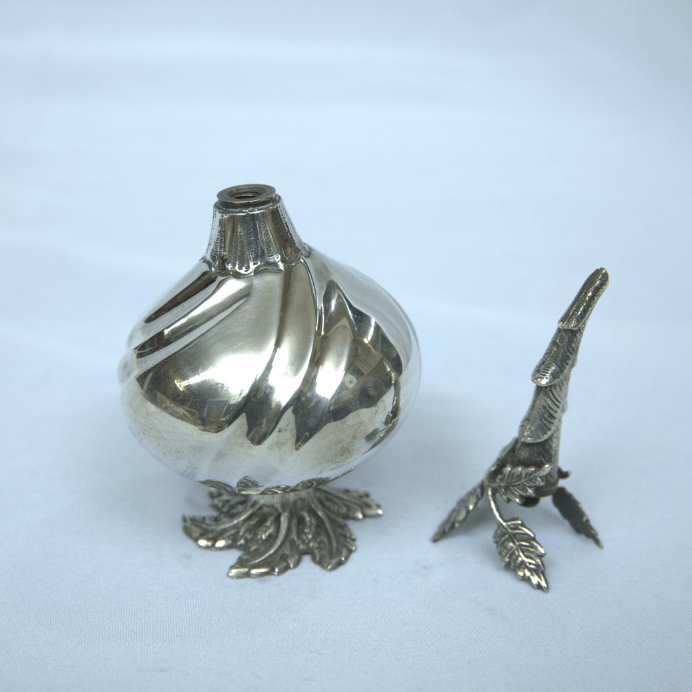 Beautiful Besamim For Havdala Shabbat Spices Box made of Sterling Silver. - Ghatan Antique