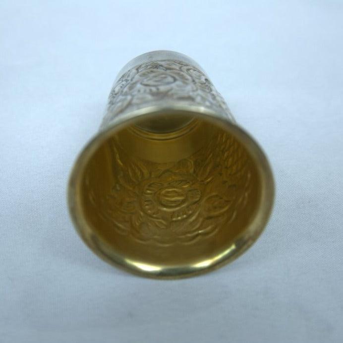 Beautiful Kiddush Cup S925 whit Paintings and Engravings. - Ghatan Antique