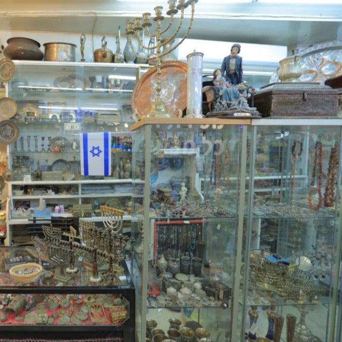 Beautiful Kiddush Cup S925 whit Paintings and Engravings. - Ghatan Antique