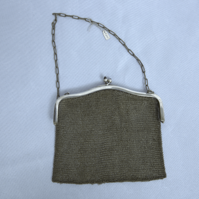 Elegant Antique Evening Mesh Purse made of Sterling Silver ,Bag Oriental Style Unique. - Ghatan Antique