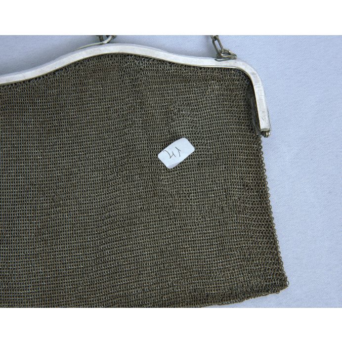 Elegant Antique Evening Mesh Purse made of Sterling Silver ,Bag Oriental Style Unique. - Ghatan Antique