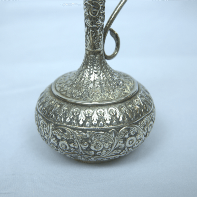 Rare pitcher Made of Sterling Silver With Engravings for Home Decor. - Ghatan Antique