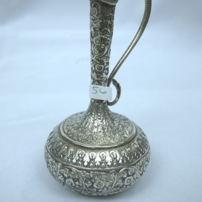 Rare pitcher Made of Sterling Silver With Engravings for Home Decor. - Ghatan Antique