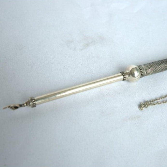 Torah Pointer for Sefer Torah made of Sterling Silver 925. - Ghatan Antique