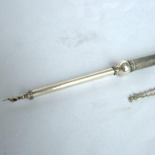 Torah Pointer for Sefer Torah made of Sterling Silver 925. - Ghatan Antique
