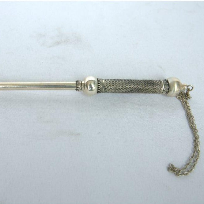 Torah Pointer for Sefer Torah made of Sterling Silver 925. - Ghatan Antique