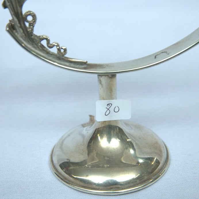 Unique Hanukia / Menorah for Chanukah made of Sterling Silver 925 Israel Style. - Ghatan Antique