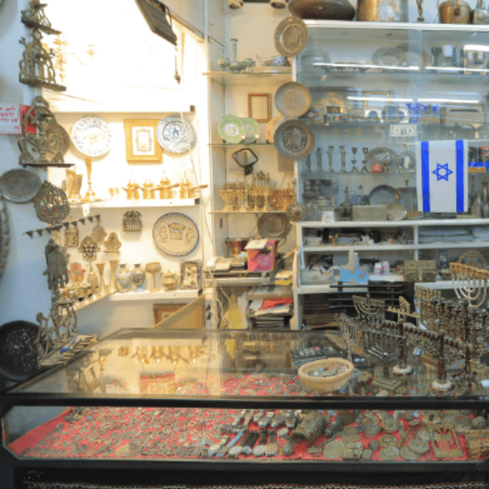 Unique Hanukia / Menorah for Chanukah made of Sterling Silver 925 Israel Style. - Ghatan Antique