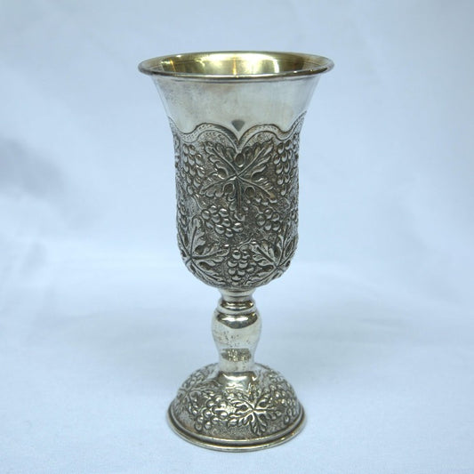 Unique Kiddush Cup for Wedding made of Sterling Silver 925 Filigree. - Ghatan Antique