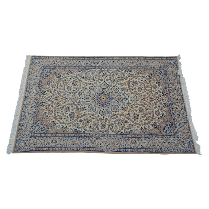 Vintage from the 1950s - Amazing Persian Rug with Medallion and Floral. - Ghatan Antique