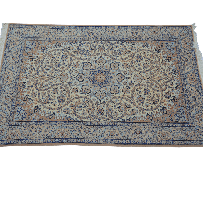 Vintage from the 1950s - Amazing Persian Rug with Medallion and Floral. - Ghatan Antique