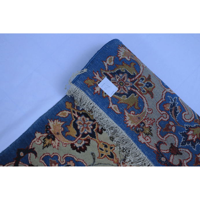 Vintage from the 1950s- Antique Persian Rug with Medallion and Flowers. - Ghatan Antique