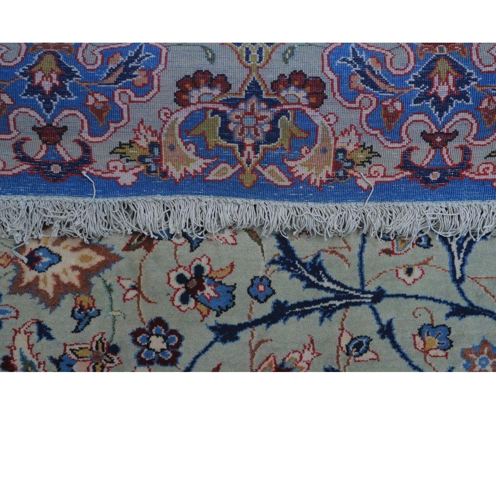 Vintage from the 1950s- Antique Persian Rug with Medallion and Flowers. - Ghatan Antique