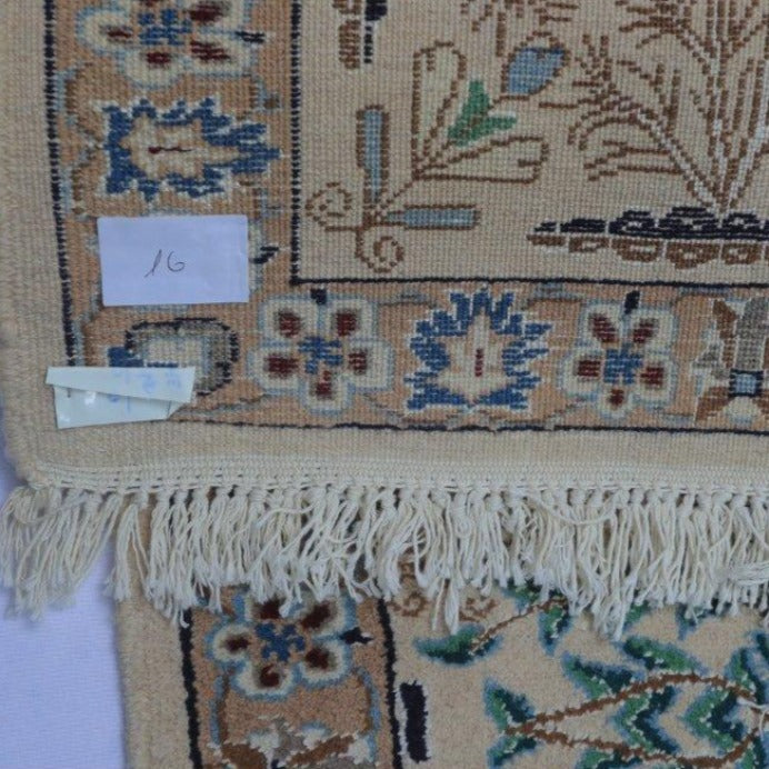 Vintage from the 1950s - Rare Persian Rug Antique with Animals and Floral. - Ghatan Antique