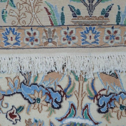 Vintage from the 1950s - Rare Persian Rug Antique with Animals and Floral. - Ghatan Antique