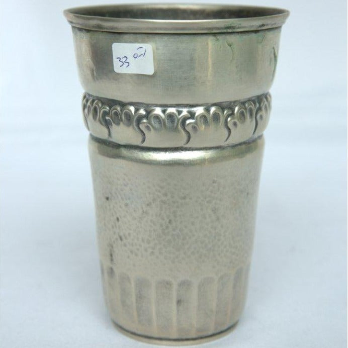 Vintage from the 19th Century - Unique Antique Kiddush Cup made Sterling Silver For Shabbat. - Ghatan Antique