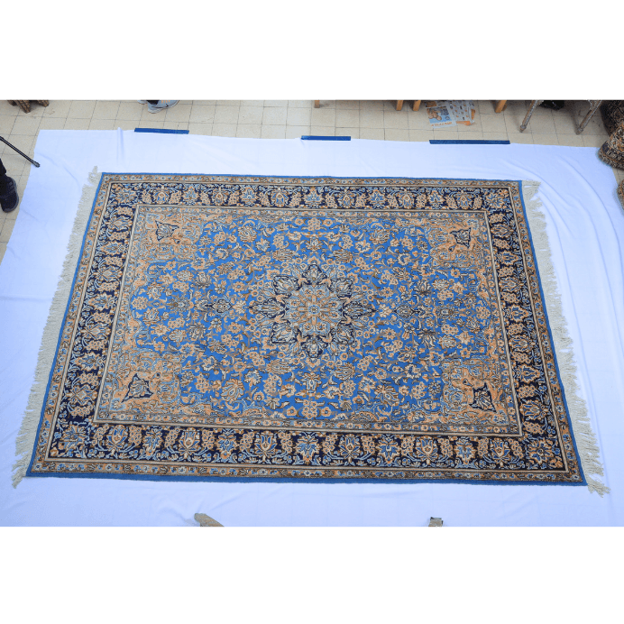 Vintage from the 20th Century - Rare Persian Rug with Medallion for Home Design. - Ghatan Antique