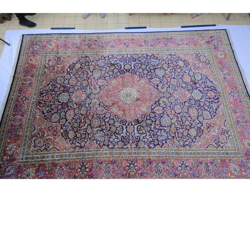 Vintage from the 20th Century - Rare Unique Antique Persian Rug for Home Living made of 100% Silk. - Ghatan Antique
