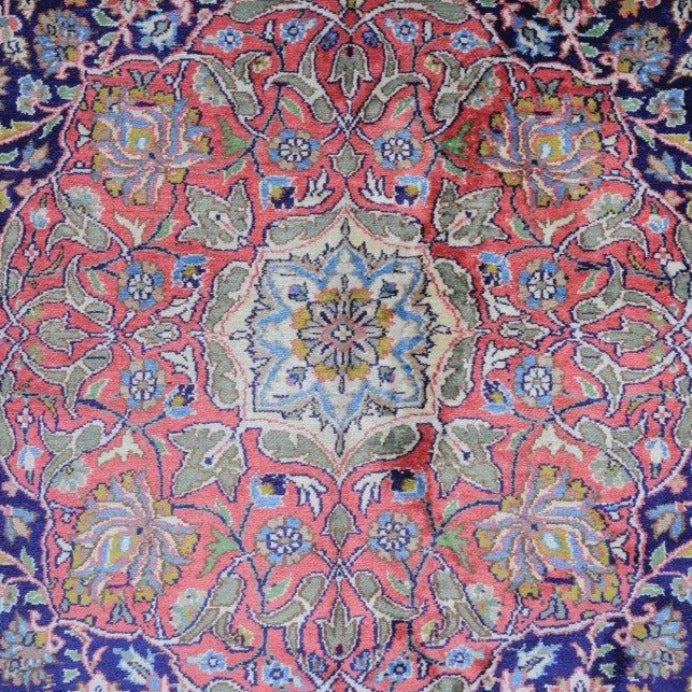 Vintage from the 20th Century - Rare Unique Antique Persian Rug for Home Living made of 100% Silk. - Ghatan Antique