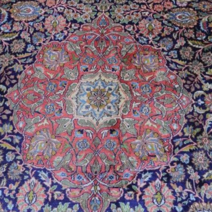 Vintage from the 20th Century - Rare Unique Antique Persian Rug for Home Living made of 100% Silk. - Ghatan Antique