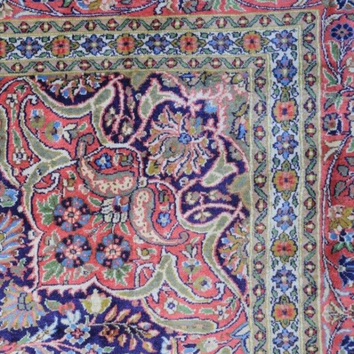 Vintage from the 20th Century - Rare Unique Antique Persian Rug for Home Living made of 100% Silk. - Ghatan Antique