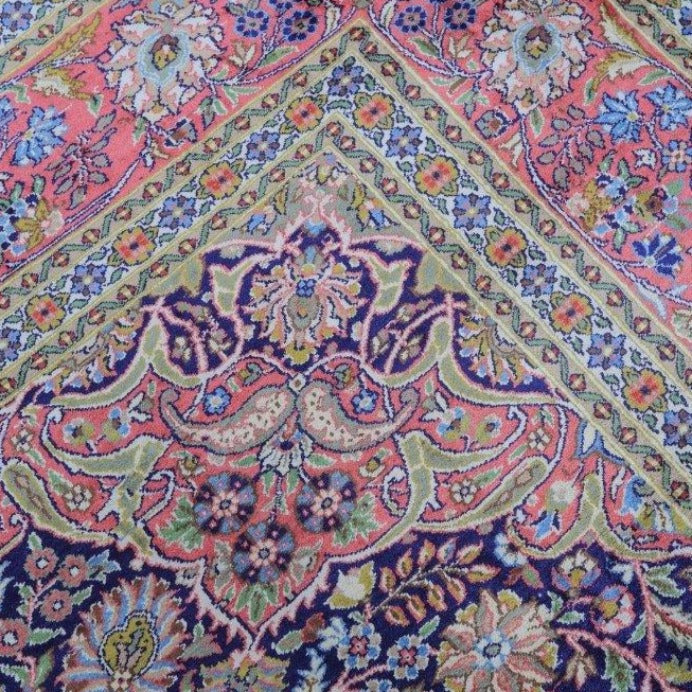 Vintage from the 20th Century - Rare Unique Antique Persian Rug for Home Living made of 100% Silk. - Ghatan Antique