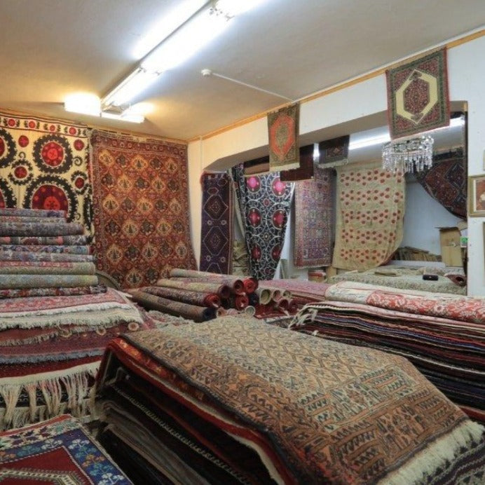 Vintage from the 20th Century - Special Unique Antique Persian – Nain Red and Beige Rug for Home. - Ghatan Antique