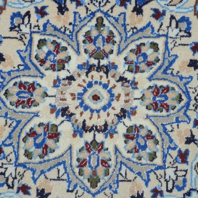 Vintage from the 20th Century - Special Unique Antique Persian – Nain Red and Beige Rug for Home. - Ghatan Antique