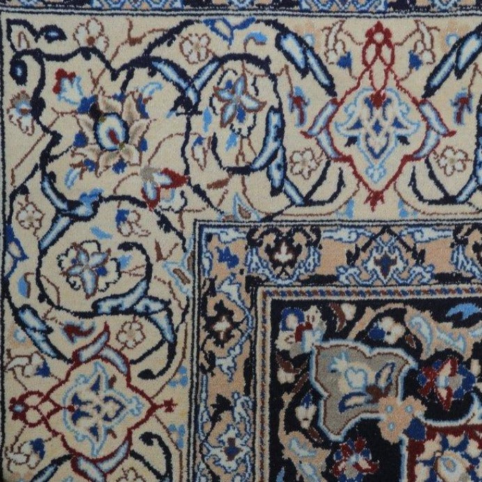 Vintage from the 20th Century - Special Unique Antique Persian – Nain Red and Beige Rug for Home. - Ghatan Antique