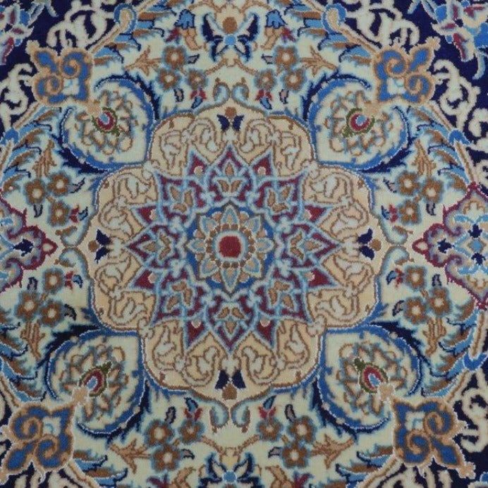 vintage from the 20th Century - Unique Antique Persian – Nain Rug for Home Living Deco. - Ghatan Antique
