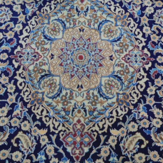 vintage from the 20th Century - Unique Antique Persian – Nain Rug for Home Living Deco. - Ghatan Antique