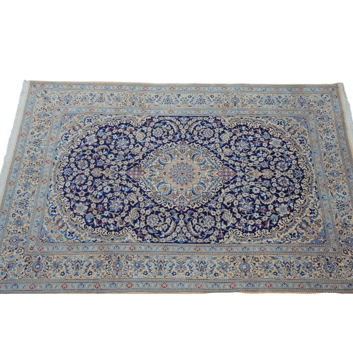 vintage from the 20th Century - Unique Antique Persian – Nain Rug for Home Living Deco. - Ghatan Antique