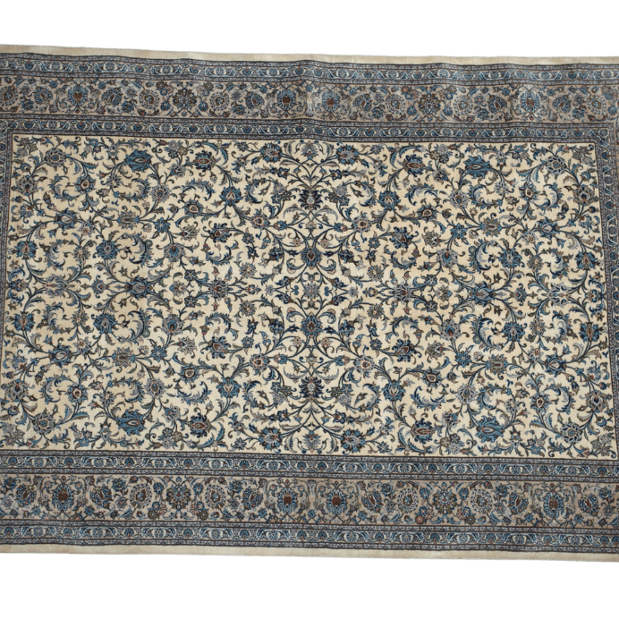 Vintage from the 20th Century - Unique Antique Persian Rug made of 100% Silk and Signet BY Handmade Aghbalian. - Ghatan Antique