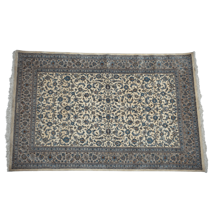 Vintage from the 20th Century - Unique Antique Persian Rug made of 100% Silk and Signet BY Handmade Aghbalian. - Ghatan Antique