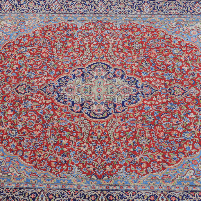 Vintage from the 20th Century - Unique Red Rug Persian for Home Decor. - Ghatan Antique