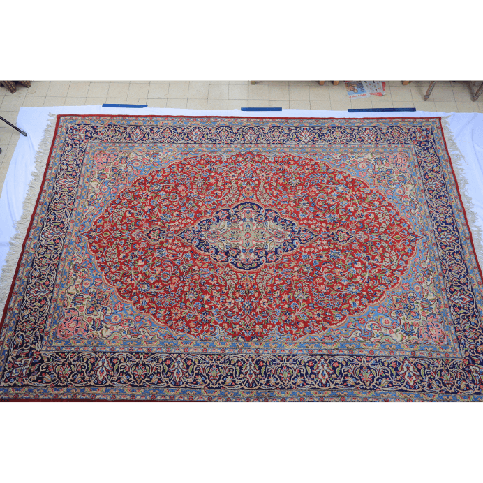 Vintage from the 20th Century - Unique Red Rug Persian for Home Decor. - Ghatan Antique