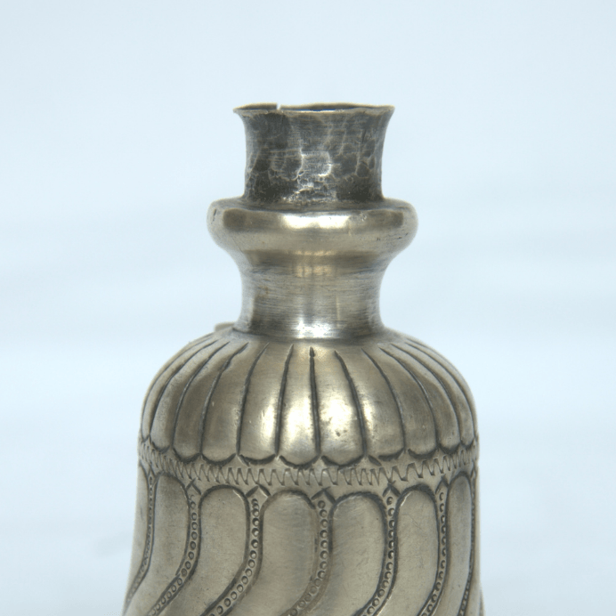 Vintage Head Hookah for Shisha made of Sterling Silver India Style. - Ghatan Antique