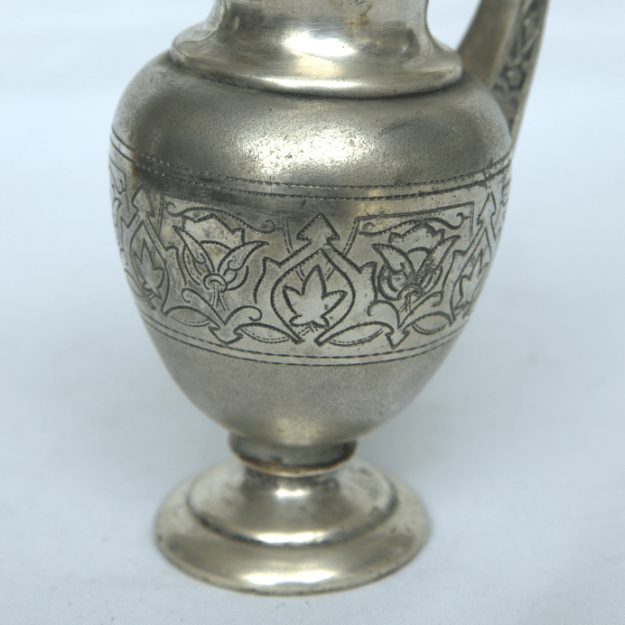 Vintage Jug Silver Plated Germany Style With Engravings Home Design. - Ghatan Antique