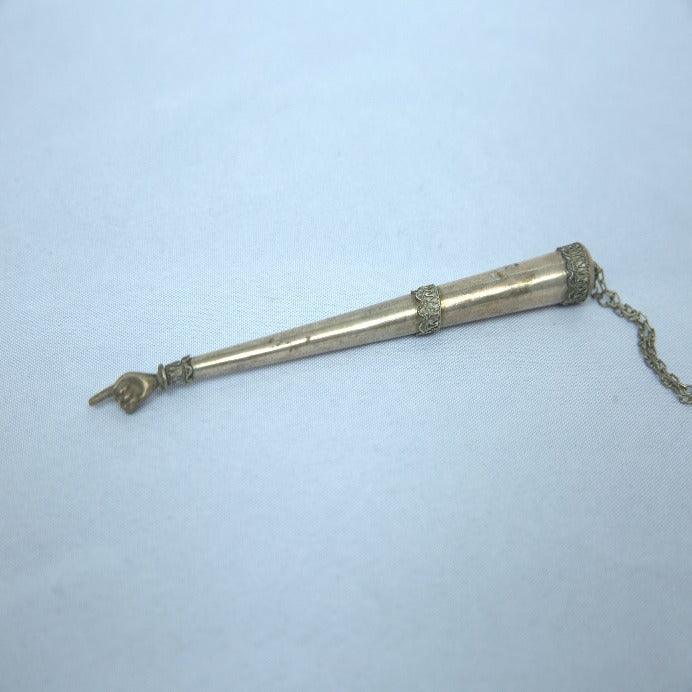 Vintage Totah Pointer made of Sterling Silver 925 for Sefer Torah Israel Style. - Ghatan Antique