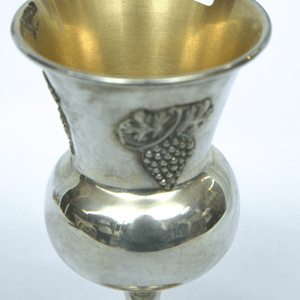 Amazing Kiddush Cup with Grape Design made of S925. - Ghatan Antique