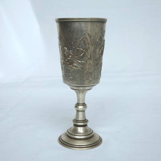 Antique Wine Goblet Cup made of Silver Plated and Brass for Christian Gift cup Exclusive Germany Style. - Ghatan Antique
