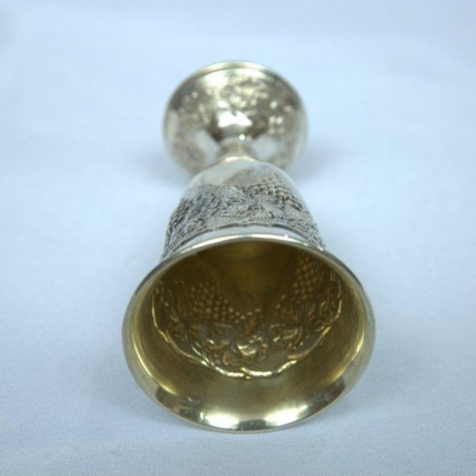 Perfect Kiddush Cup with Grape Design made S925. - Ghatan Antique