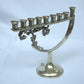 Unique Hanukia / Menorah for Chanukah made of Sterling Silver 925 Israel Style. - Ghatan Antique