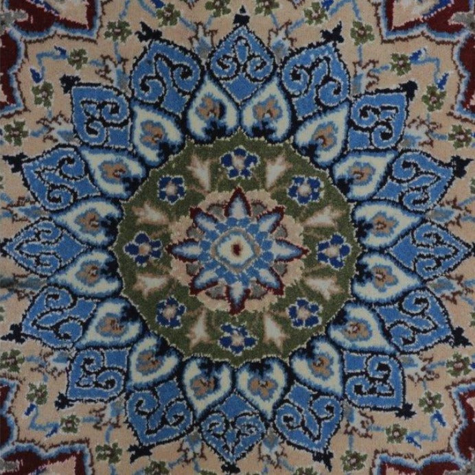 Vintage from the 20th Century - Special Persian Rug Made of Camel Wool and Silk with Floral. - Ghatan Antique