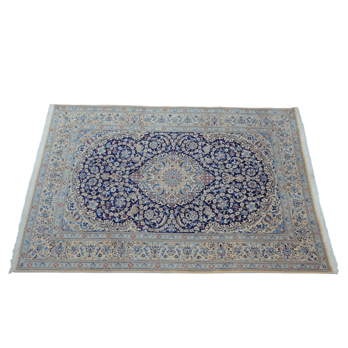vintage from the 20th Century - Unique Antique Persian – Nain Rug for Home Living Deco. - Ghatan Antique