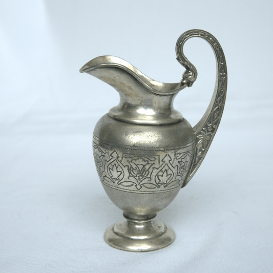 Vintage Jug Silver Plated Germany Style With Engravings Home Design. - Ghatan Antique